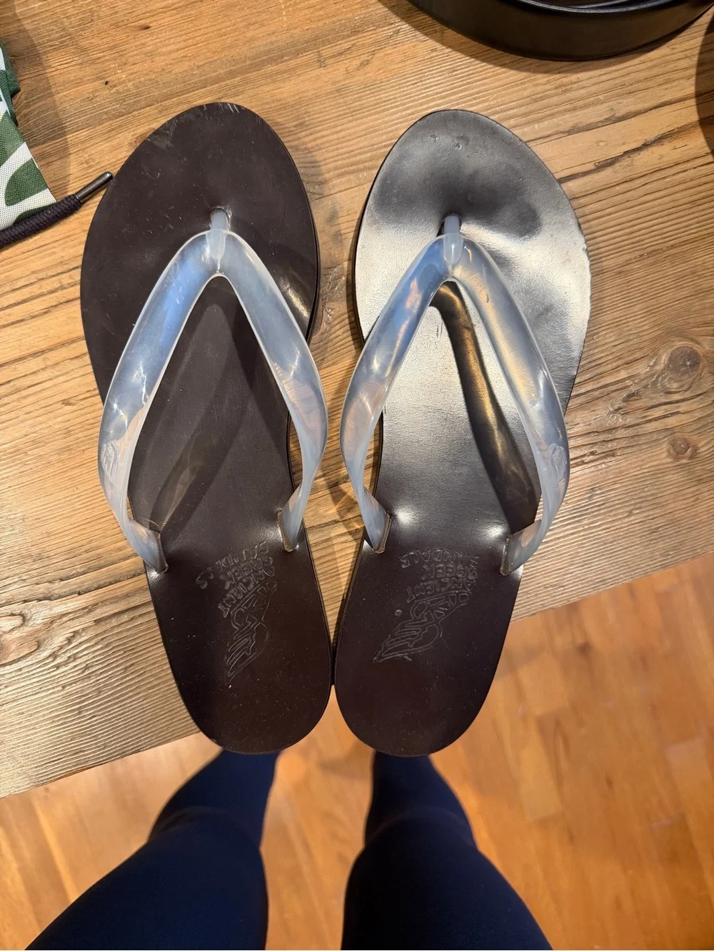 Ancient Greek Sandals Flip-Flops with Clear Straps